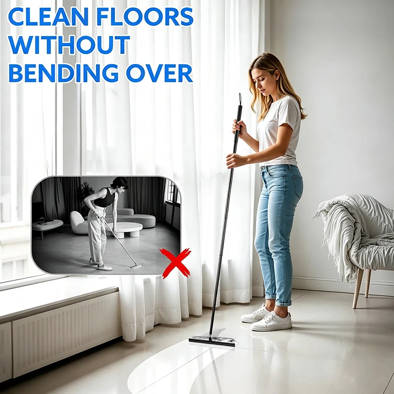 Telescopic Long Handle Window  - Glass Cleaner Streak ulasan dan harga