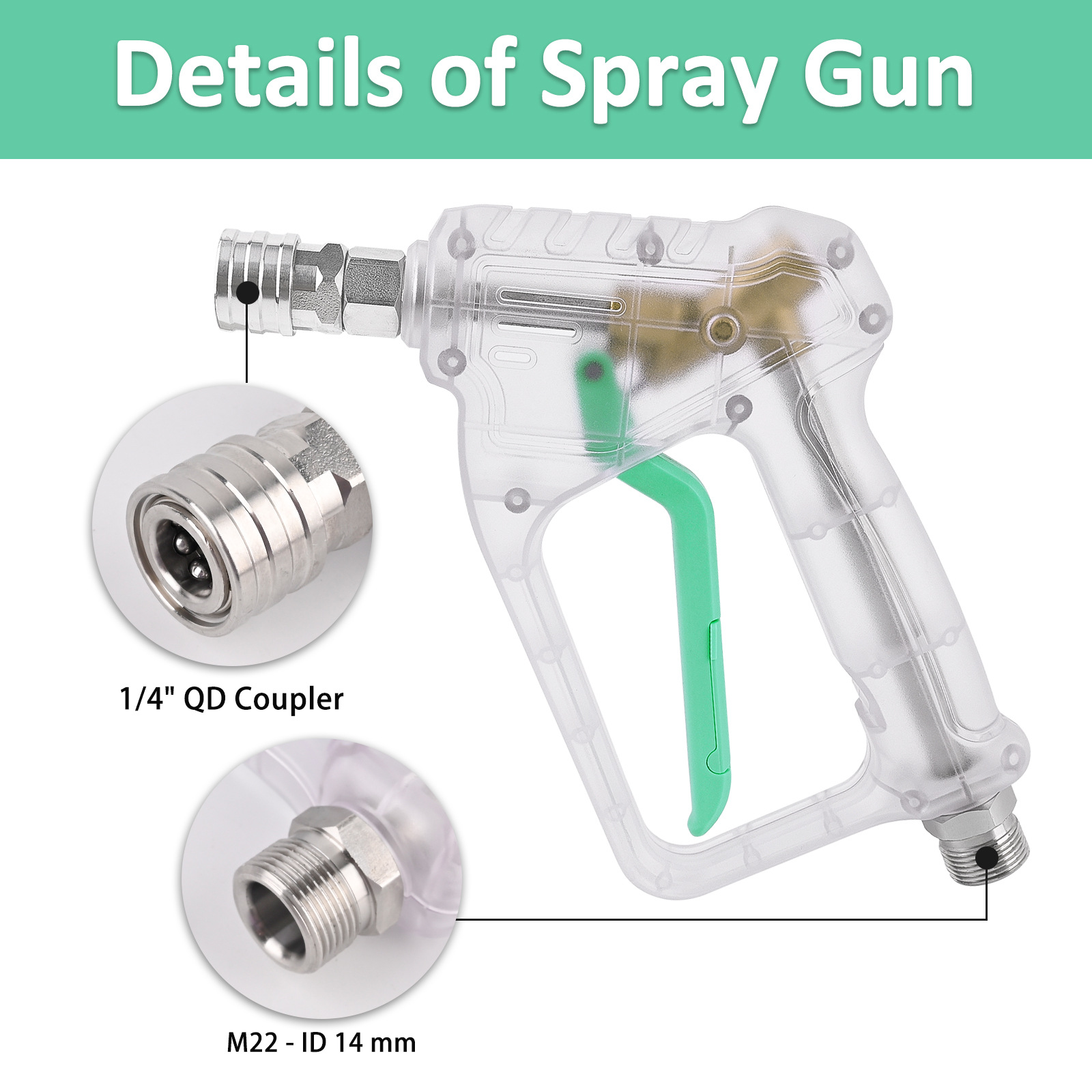 High Pressure Washer Gun with  - Foam Cannon Car Wash ulasan dan harga