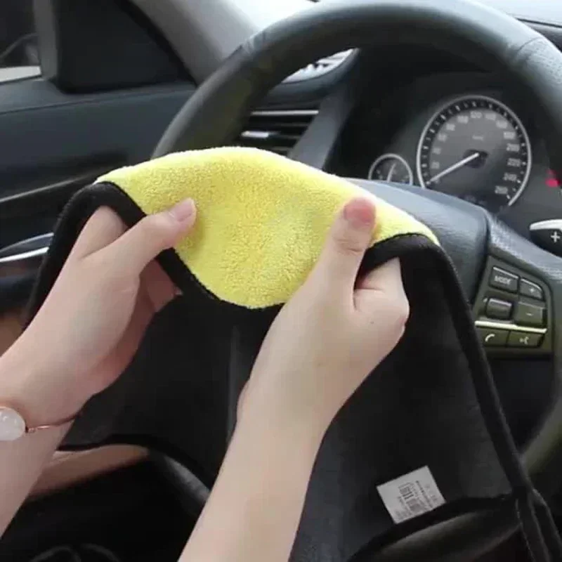 1/5pcs Thicken Car Microfiber  - Microfiber Towel Detailing ulasan dan harga