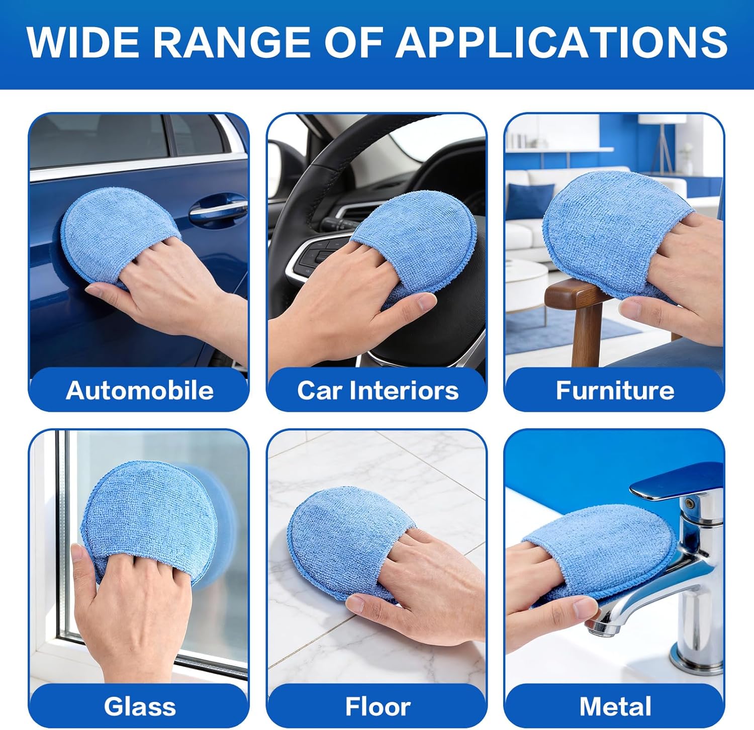 Auto Cleaning Sponge Brush Wax - Wax Applicator Pad ulasan dan harga