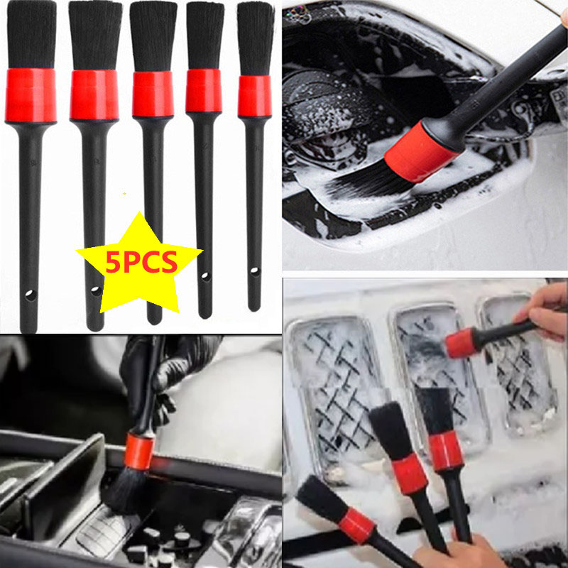 Plastic Car Cleaning Brush Set - Interior Detailing Kit ulasan dan harga