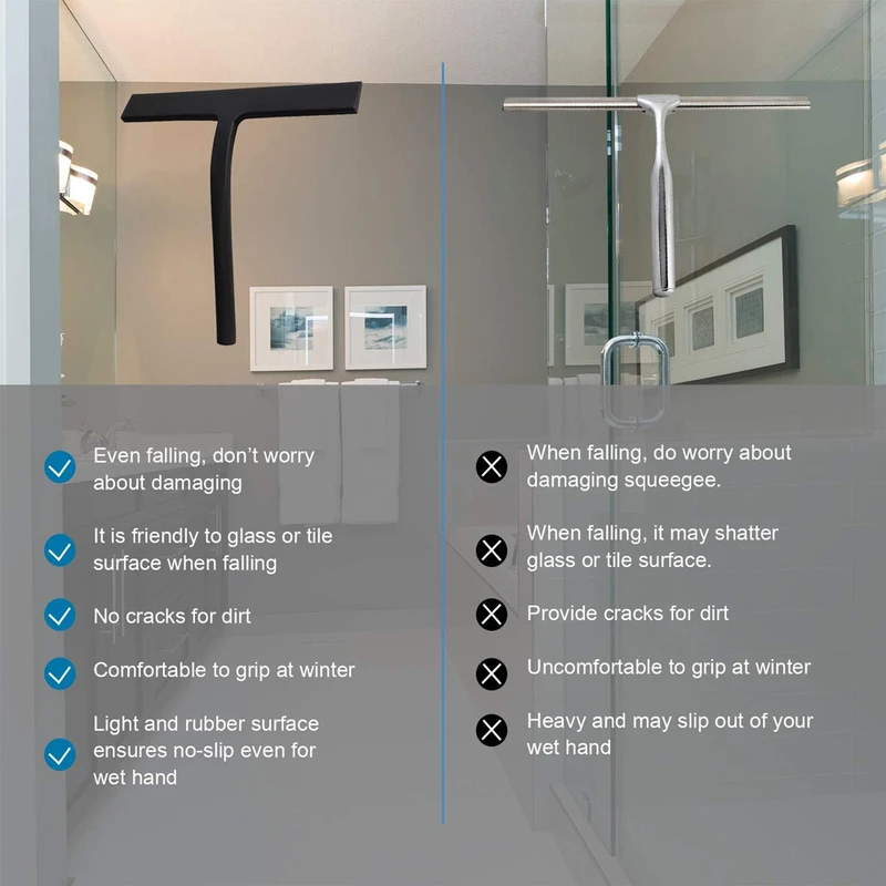 Silicone Squeegee Streak Free  - Glass Cleaner Streak ulasan dan harga