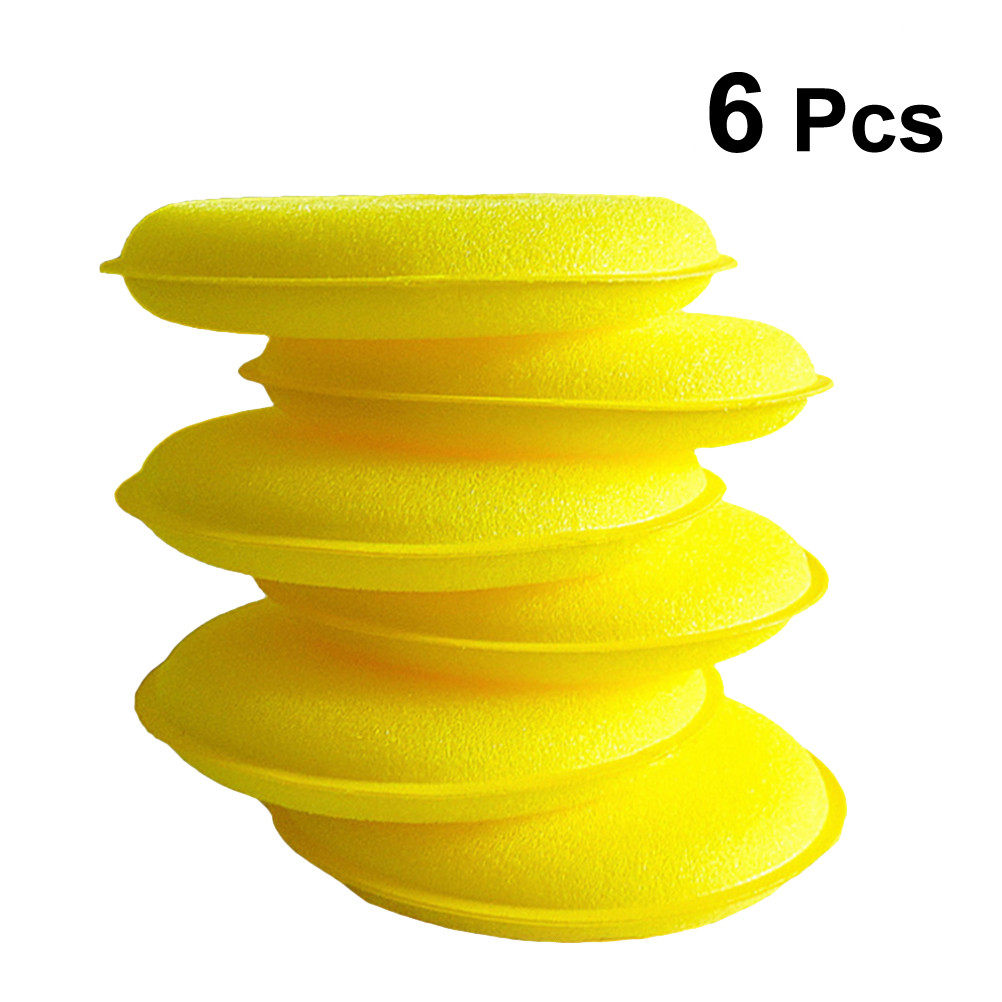 6 Pcs Car Waxing and Polishing - Wax Applicator Pad ulasan dan harga